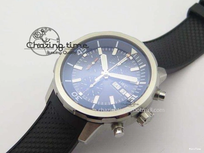 MIROTIME 0512 Aquatimer Chrono IW376803 V6F 1:1 Best Edition Blue Dial On Rubber Strap A WellDesigned 7282